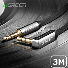 UGREEN, Premium 3.5mm Audio Cable Ultra Flat Right Angle, Audio cables, UG259-CB