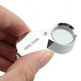Oem, 30x-zoom Silver Mini Jewelry Loupe Magnifier Glass, Magnifiers microscopes, AL073