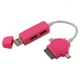 Oem - Dual USB Hub with Micro USB Mini USB Dock - Ports and hubs - ON078-CB