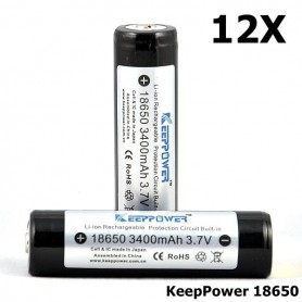 KeepPower - KeepPower 18650 Rechargeable battery 3400mAh - Size 18650 - NK297-CB