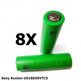 Sony - Sony Konion US18650VTC5 2600mAh 30A 18650 - Size 18650 - BL005-CB