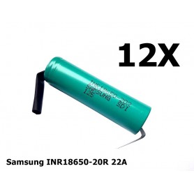 Samsung - Samsung INR18650-20R 22A 2000mAh - Size 18650 - NK189-CB