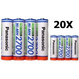 Panasonic - AA 2700mAh Panasonic Rechargeable Battery - Size AA - NK130-CB