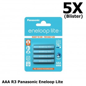Eneloop - AAA R3 Panasonic Eneloop Lite 550mAh 1.2V Rechargeable Battery - Size AAA - NK035-CB
