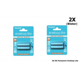 Eneloop - AA R6 Panasonic Eneloop Lite 1.2V 1000mAh Rechargeable Battery - Size AA - NK036-CB