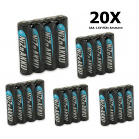 Ansmann - AAA 1.6V NiZn Ansmann Rechargeable Batteries 550mAh - Size AAA - NK186-CB