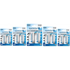 EverActive - R20 D 5500mAh everActive Rechargeables Silver Line - Size C D and XL - BL155-CB