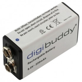 digibuddy - digibuddy Rechargable Battery 9V E-Block 220mAh - Other formats - ON3688