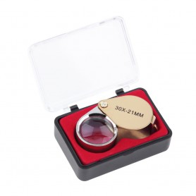 Oem - 30x-zoom Golden Mini Jewelry Loupe Magnifier Glass - Magnifiers microscopes - AL065