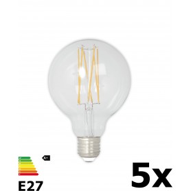 Calex - Vintage LED Lamp 240V 4W 350lm E27 GLB80 Clear 2300K Dimmable - E27 LED - CA074-CB