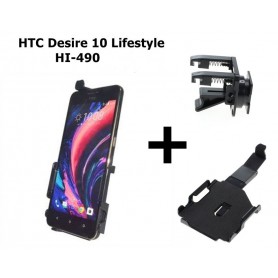 Haicom - Car-Fan Haicom Phone holder for HTC Desire 10 Lifestyle HI-490 - Car fan phone holder - ON4529-SET