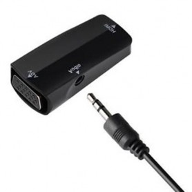 Oem - HDMI Female to VGA Female converter adapter + audio - HDMI adapters - AL577-CB