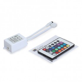 Oem, RGB LED IR Remote Controller 24 buttons + cabinet, LED Accessories, LCR18