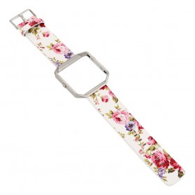 Oem - Flowery Hip Eco Leather Bracelet for Fitbit Blaze with Housing - Bracelets - AL089-CB