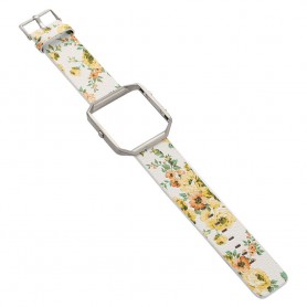 Oem - Flowery Hip Eco Leather Bracelet for Fitbit Blaze with Housing - Bracelets - AL089-CB