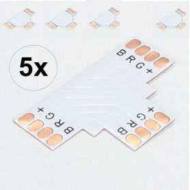 Oem - 10mm 4-Pin T PCB Connector for RGB SMD5050 5630 LED strips - LED connectors - LSC19-CB