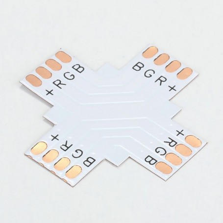 Oem - 10mm 4-Pin X PCB Connector for RGB SMD5050 5630 LED strips - LED connectors - LSC20-CB