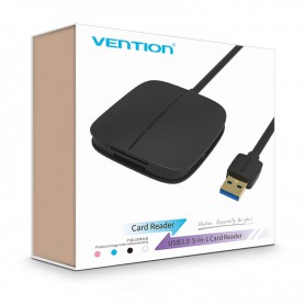 Vention - USB 3.0 Card reader for SD/TF/CF/XD/MS Micro SD - SD and USB Memory - V012-CB