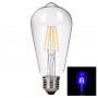 Oem, 2 pieces Vintage E27 4W 185-240V ST64 LED Filament Glass Lamp, E27 LED, AL176-CB