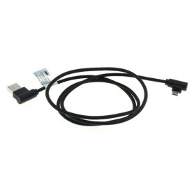 OTB - 1m USB to Micro-USB data cable nylon sheathed 90 degree plug - USB to Micro USB cables - ON5011-CB