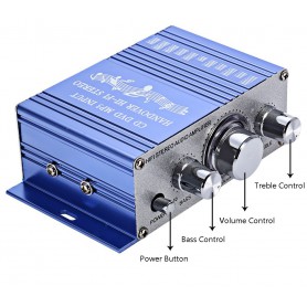 Oem - RCA 2 Channel Hi-Fi Stereo Amplifier Booster - Audio adapters - AL146-CB
