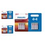 PHILIPS - 4+4 Pack Pack - AAA R3 Philips Power Alkaline - Size AAA - BS018-CB