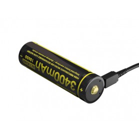 NITECORE - Nitecore USB 18650 li-ion NL1834R 3400mAh 3.6V - Size 18650 - BS020-CB
