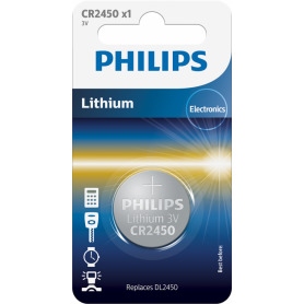 PHILIPS - Philips CR2450 3V lithium button cell battery - Button cells - BS028-CB