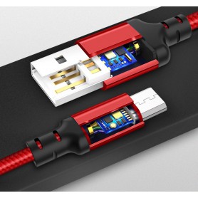 HOCO, Hoco Premium Micro USB to USB 2.0 2A Data Cable, USB to Micro USB cables, H002-CB