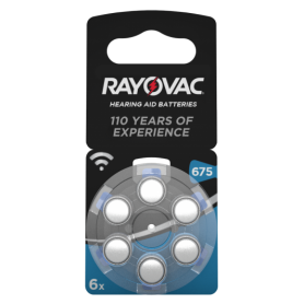 Rayovac - Rayovac Acoustic HA675 / 675 / PR44 / ZL1 640mAh 1.4V Hearing Aid Battery - Hearing batteries - BS082-CB