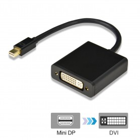 Oem, Mini DisplayPort to DVI female Adapter Cable for Apple MacBook, DVI and DisplayPort adapters, YPC297-CB