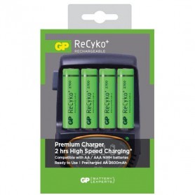 2h GP Speed Battery Charger + 4x AA 2600mAh ReCyko + 2700 Series
