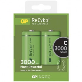 GP, GP 1.2V C/HR14 3000mah NiMh 3000 Series rechargeable battery, Size C D and XL, BS115-CB