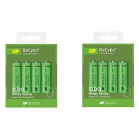 GP - GP ReCyco+ AA / Mignon / HR6 / LR6 1300mAh Rechargeable Battery - 1300 Series - Size AA - BS125-CB