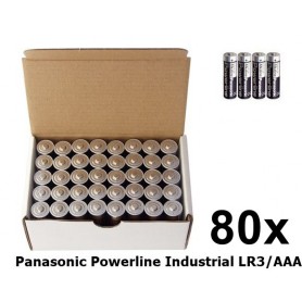 Panasonic - Panasonic Powerline Industrial LR03 / AAA / R03 1.5V alkaline battery - Size AAA - BL150-CB