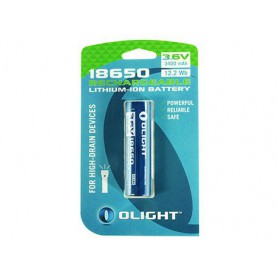 OLIGHT, Olight 3400mAh 3.6V 18650 Rechargeable Li-ion Battery for M-serie - Blister, Size 18650, NK379-CB
