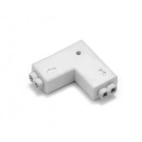 Oem - 18.6mm 2-pin L LED Strip Connector Adapter for SMD 3528 2835 Solid color LED Strip Lights - LED connectors - LSC08-CB