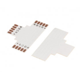 Oem, 10mm 5-Pin T PCB Connector for RGB SMD5050 LED strips, LED connectors, LSC033-CB