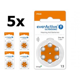 EverActive - everActive ULTRASONIC 13 1.45V Hearing Aid Battery - Hearing batteries - BL288-CB