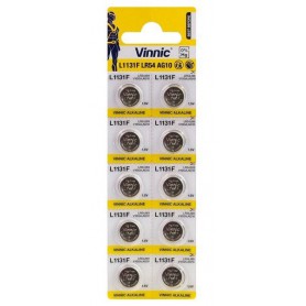 Vinnic - Vinnic AG10 G10 LR1131 1.5V button cell battery - Button cells - BL294-CB