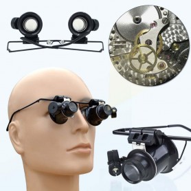 Oem - 20x-Zoom Magnifier Glasses With LED Light - Magnifiers microscopes - AL1042