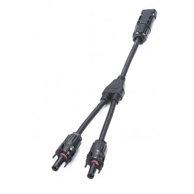 Oem - MC4 DC Solar Panel Connector Cable 2x male to 1x female - Cabling and connectors - AL1028