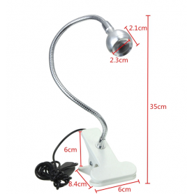Oem - USB LED Desk Light with Clip Fixture - LED gadgets - AL1062-CB