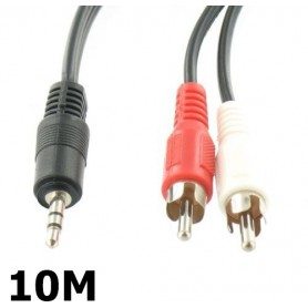 Oem, Tulp - Jack 3,5mm stereo, Audio cables, YAK153-CB