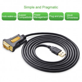 UGREEN - USB 2.0 to DB9 RS-232 Adapter Cable - RS 232 RS232 adapters - UG069-CB