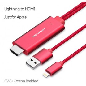 Vention, PREMIUM VENTION iPhone 8pin Lightning to HDMI converter adapter cable, iPhone data cables , V091-CB