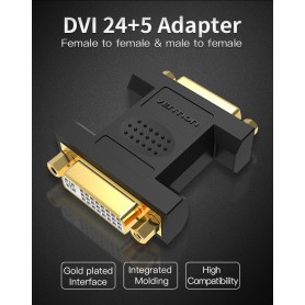 Vention - VENTION DVI (24 + 5) Female to DVI Female Adapter - DVI and DisplayPort adapters - V094