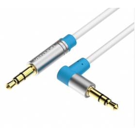 Vention - Vention Audio Jack 3.5mm Aux Cable Male to Male 90 Degree Right Angle Round Audio Cable - Audio cables - V097-CB
