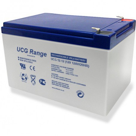Ultracell - Ultracell Deep Cycle Gel UCG 12V 12000mAh Rechargeable Lead Acid Battery - Battery Lead-acid  - NK420