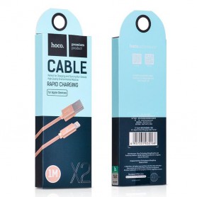 HOCO - Hoco Knitted X2 Lightning to USB 2.0 Data Cable for Apple iPhone - iPhone data cables  - H100167-CB